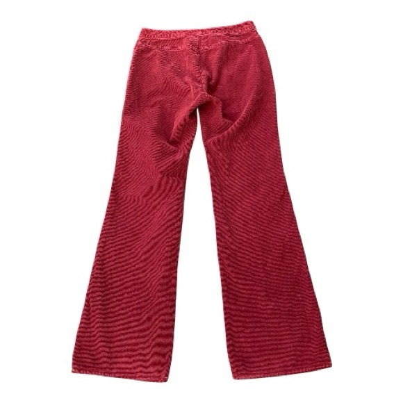 VTG Gap 70's Inspired Flare Leg Burgundy Red Corduroy Jeans Pants Boho Size 4R - Picture 3 of 13